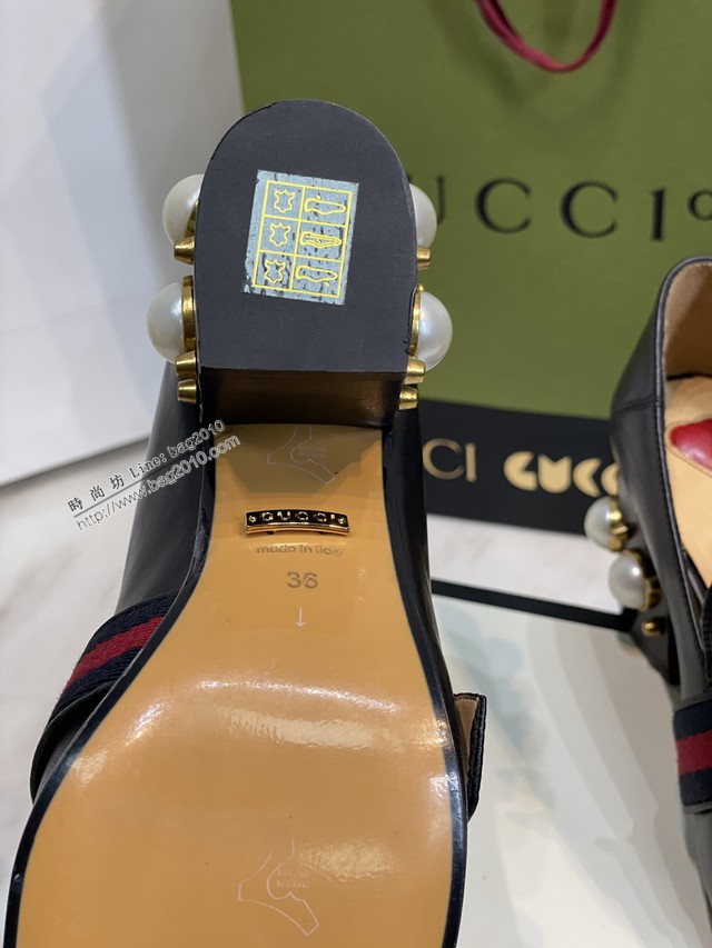gucci古馳2022新色全新升級版本原版胎小牛皮女鞋單皮鞋 dx2908